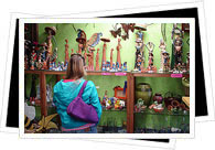 Decorative art shop in Mexico 
